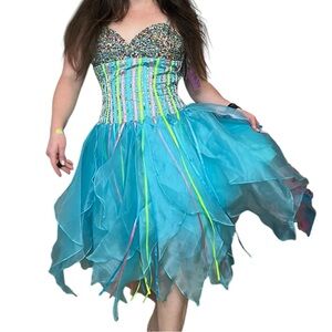 Terani Couture Beaded Fairy Cocktail Formal Dress Size 4 New With Tags 2000s